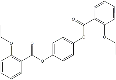 4-[(2-ethoxybenzoyl)oxy]phenyl 2-ethoxybenzoate 化学構造式