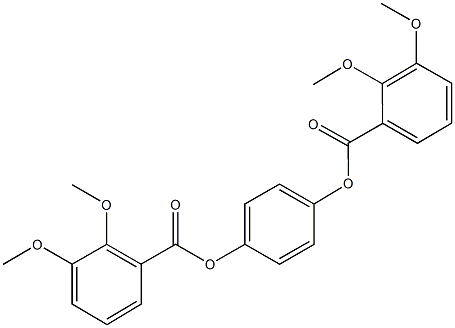 4-[(2,3-dimethoxybenzoyl)oxy]phenyl 2,3-dimethoxybenzoate,666214-41-1,结构式