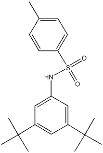 N-(3,5-ditert-butylphenyl)-4-methylbenzenesulfonamide 结构式