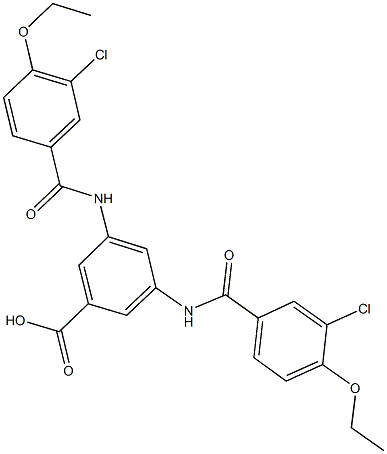 666710-64-1 3,5-bis[(3-chloro-4-ethoxybenzoyl)amino]benzoic acid