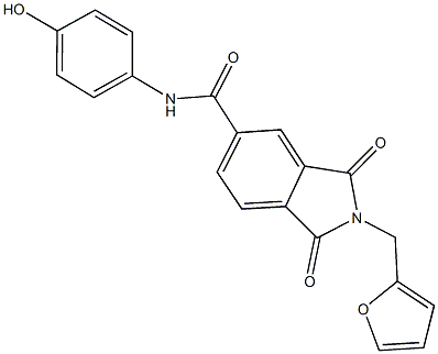 2-(2-furylmethyl)-N-(4-hydroxyphenyl)-1,3-dioxo-5-isoindolinecarboxamide|