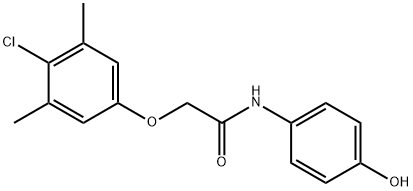 2-(4-chloro-3,5-dimethylphenoxy)-N-(4-hydroxyphenyl)acetamide,666710-94-7,结构式
