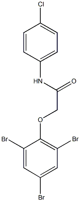 N-(4-chlorophenyl)-2-(2,4,6-tribromophenoxy)acetamide Structure