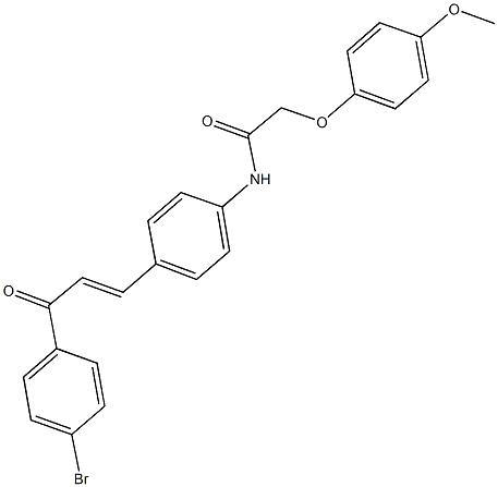 666711-08-6 N-{4-[3-(4-bromophenyl)-3-oxo-1-propenyl]phenyl}-2-(4-methoxyphenoxy)acetamide