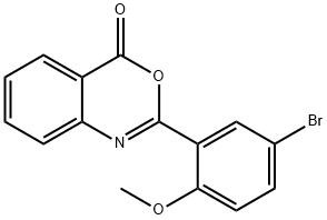2-(5-bromo-2-methoxyphenyl)-4H-3,1-benzoxazin-4-one,666711-48-4,结构式