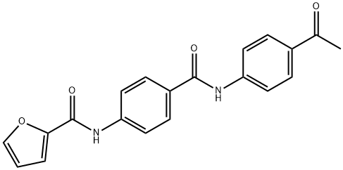 N-{4-[(4-acetylanilino)carbonyl]phenyl}-2-furamide,666711-73-5,结构式
