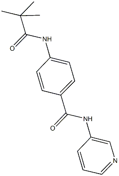 4-[(2,2-dimethylpropanoyl)amino]-N-(3-pyridinyl)benzamide,666711-75-7,结构式