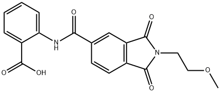 666711-77-9 2-({[2-(2-methoxyethyl)-1,3-dioxo-2,3-dihydro-1H-isoindol-5-yl]carbonyl}amino)benzoic acid