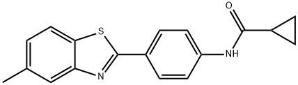 N-[4-(5-methyl-1,3-benzothiazol-2-yl)phenyl]cyclopropanecarboxamide Structure