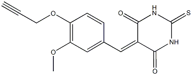 666712-07-8 5-[3-methoxy-4-(prop-2-ynyloxy)benzylidene]-2-thioxodihydropyrimidine-4,6(1H,5H)-dione
