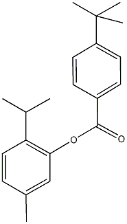 2-isopropyl-5-methylphenyl 4-tert-butylbenzoate,666817-63-6,结构式