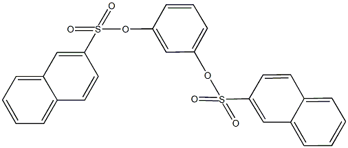 3-[(2-naphthylsulfonyl)oxy]phenyl 2-naphthalenesulfonate Structure