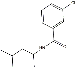 3-chloro-N-(1,3-dimethylbutyl)benzamide,666818-12-8,结构式