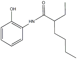 2-ethyl-N-(2-hydroxyphenyl)hexanamide Struktur