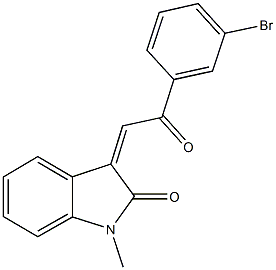666819-82-5 3-[2-(3-bromophenyl)-2-oxoethylidene]-1-methyl-1,3-dihydro-2H-indol-2-one