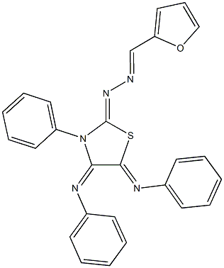 2-furaldehyde [3-phenyl-4,5-bis(phenylimino)-1,3-thiazolidin-2-ylidene]hydrazone|