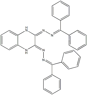 1,4-dihydroquinoxaline-2,3-dione bis[(diphenylmethylene)hydrazone] Structure