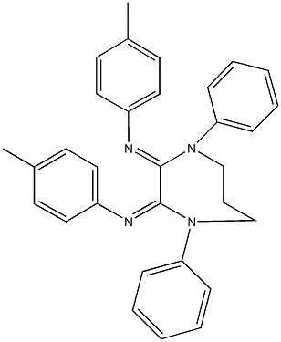 4-methyl-N-{3-[(4-methylphenyl)imino]-1,4-diphenyl-1,4-diazepan-2-ylidene}aniline Structure