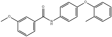 667408-48-2 3-methoxy-N-[4-(2-methylphenoxy)phenyl]benzamide