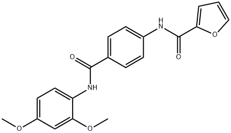 N-{4-[(2,4-dimethoxyanilino)carbonyl]phenyl}-2-furamide 结构式