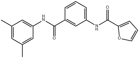 N-{3-[(3,5-dimethylanilino)carbonyl]phenyl}-2-furamide Struktur