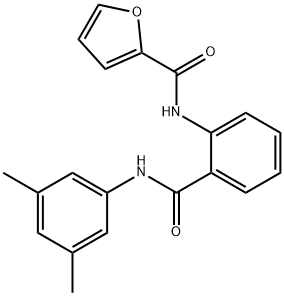 N-{2-[(3,5-dimethylanilino)carbonyl]phenyl}-2-furamide Structure