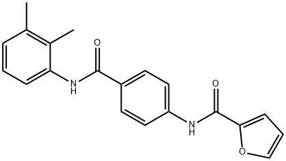 N-{4-[(2,3-dimethylanilino)carbonyl]phenyl}-2-furamide 化学構造式