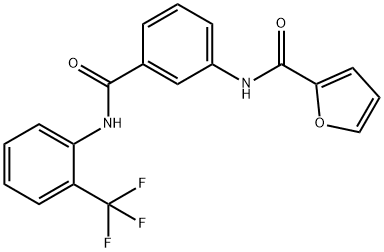 N-(3-{[2-(trifluoromethyl)anilino]carbonyl}phenyl)-2-furamide Structure