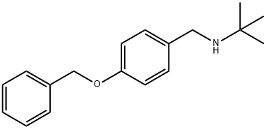N-[4-(benzyloxy)benzyl]-N-(tert-butyl)amine Structure