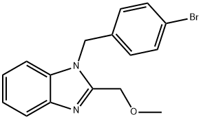 [1-(4-bromobenzyl)-1H-benzimidazol-2-yl]methyl methyl ether Structure