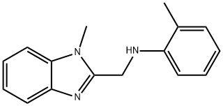 N-[(1-methyl-1H-benzimidazol-2-yl)methyl]-N-(2-methylphenyl)amine,667431-55-2,结构式