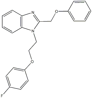 1-[2-(4-fluorophenoxy)ethyl]-2-(phenoxymethyl)-1H-benzimidazole Structure