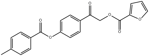 667431-75-6 2-{4-[(4-methylbenzoyl)oxy]phenyl}-2-oxoethyl 2-furoate