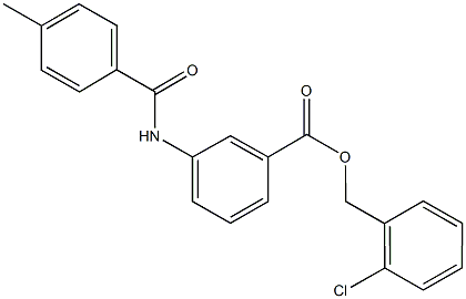 667432-02-2 2-chlorobenzyl 3-[(4-methylbenzoyl)amino]benzoate