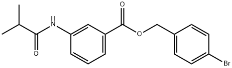 4-bromobenzyl 3-(isobutyrylamino)benzoate,667432-23-7,结构式