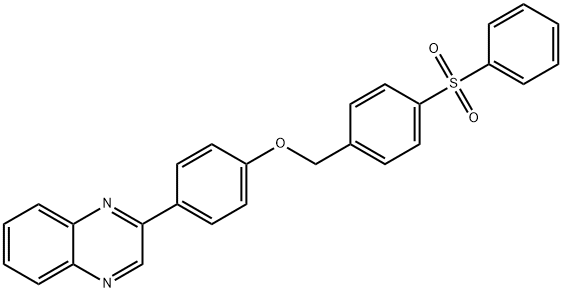 phenyl 4-{[4-(2-quinoxalinyl)phenoxy]methyl}phenyl sulfone|