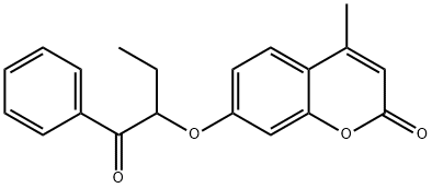 7-(1-benzoylpropoxy)-4-methyl-2H-chromen-2-one,667432-49-7,结构式