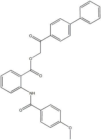 667432-81-7 2-[1,1'-biphenyl]-4-yl-2-oxoethyl 2-[(4-methoxybenzoyl)amino]benzoate