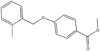 methyl 4-[(2-methylbenzyl)oxy]benzoate Struktur