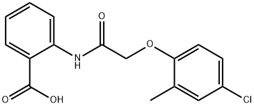 2-{[(4-chloro-2-methylphenoxy)acetyl]amino}benzoic acid Structure
