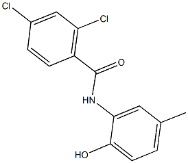 2,4-dichloro-N-(2-hydroxy-5-methylphenyl)benzamide Structure