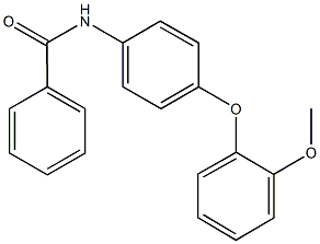 N-[4-(2-methoxyphenoxy)phenyl]benzamide Structure