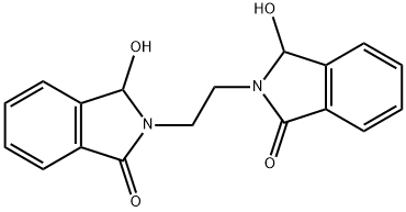 3-hydroxy-2-[2-(1-hydroxy-3-oxo-1,3-dihydro-2H-isoindol-2-yl)ethyl]-1-isoindolinone,66763-02-8,结构式