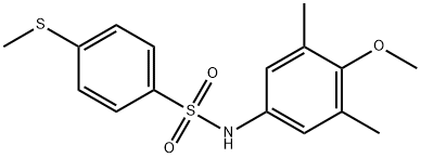 N-(4-methoxy-3,5-dimethylphenyl)-4-(methylsulfanyl)benzenesulfonamide,667867-19-8,结构式