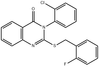 3-(2-chlorophenyl)-2-[(2-fluorobenzyl)sulfanyl]-4(3H)-quinazolinone Structure