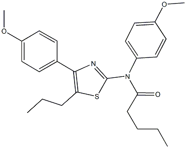 667867-80-3 N-(4-methoxyphenyl)-N-[4-(4-methoxyphenyl)-5-propyl-1,3-thiazol-2-yl]pentanamide