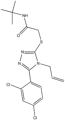 2-{[4-allyl-5-(2,4-dichlorophenyl)-4H-1,2,4-triazol-3-yl]sulfanyl}-N-(tert-butyl)acetamide|