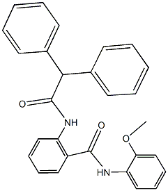 2-[(diphenylacetyl)amino]-N-(2-methoxyphenyl)benzamide,667868-70-4,结构式