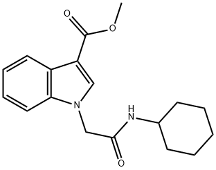 methyl 1-[2-(cyclohexylamino)-2-oxoethyl]-1H-indole-3-carboxylate Structure