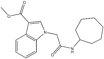667872-99-3 methyl 1-[2-(cycloheptylamino)-2-oxoethyl]-1H-indole-3-carboxylate
